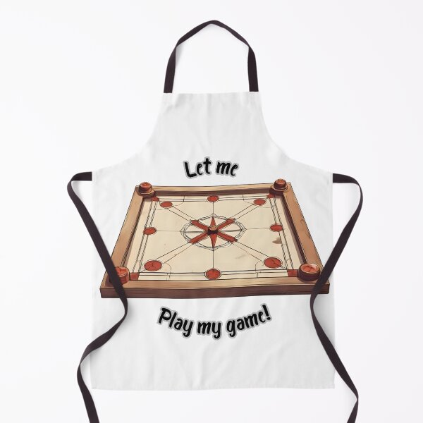 Item preview, Let Me Play My Game – Carrom Player Typography Design designed and sold by Pixel--Threads.