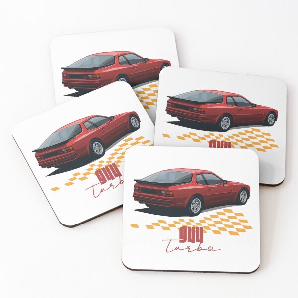 Item preview, Turbo Classic 944 Red Coupe – Retro Car Art designed and sold by Ride & Relive.