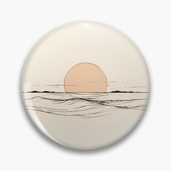Item preview, Minimalist Line Art Sunrise designed and sold by Windy-market.