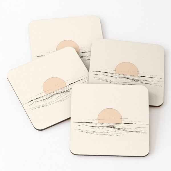 Item preview, Minimalist Line Art Sunrise designed and sold by Windy-market.