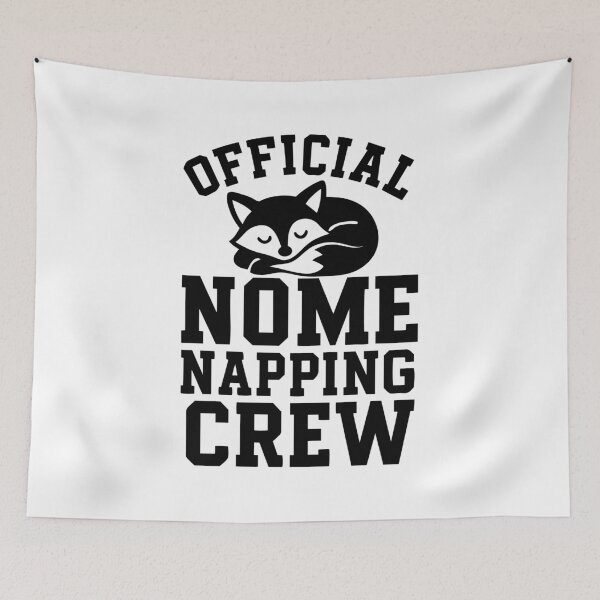 Item preview, Official Nome Napping Crew – Sleeping Arctic Fox Design designed and sold by Kathryn Creates.
