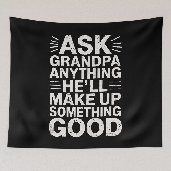 Item preview, Ask Grandpa Anything, Grandpa Gifts, Vintage Grandparents designed and sold by BakeryDozen.