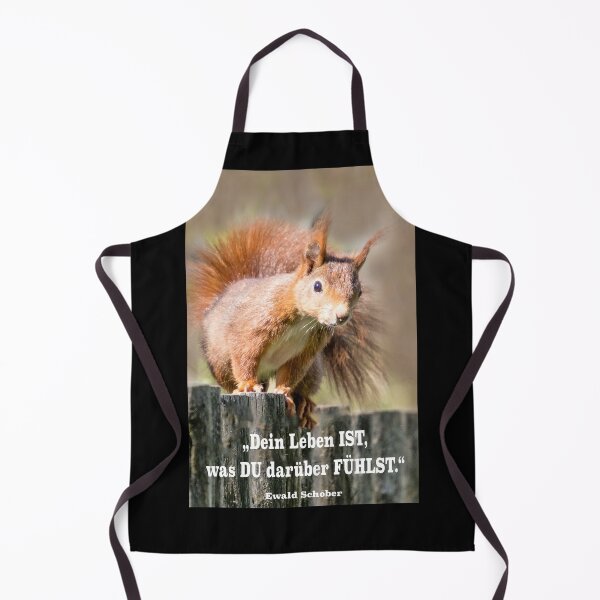 Item preview, Live mindfully – squirrel with quote about feelings designed and sold by Katja LebenFreude.