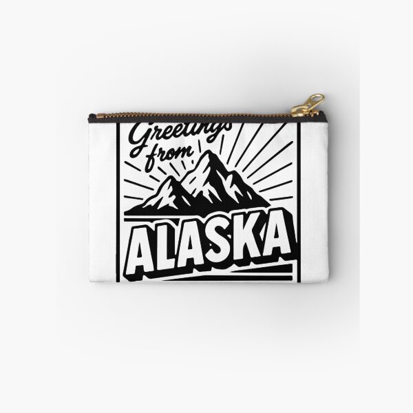 Item preview, Greetings from Alaska – Retro Mountain Postcard Design designed and sold by Kathryn Creates.