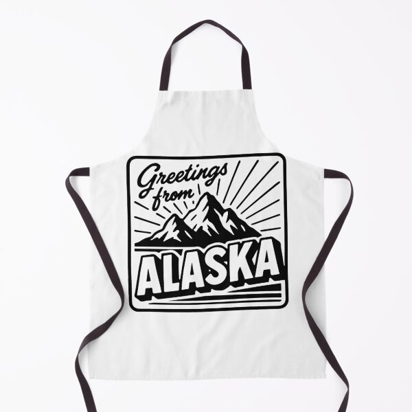 Item preview, Greetings from Alaska – Retro Mountain Postcard Design designed and sold by Kathryn Creates.
