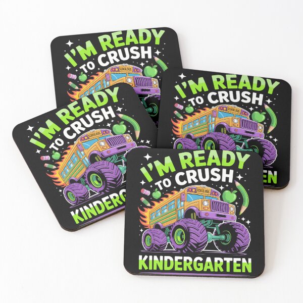 Item preview, I'm Ready To Crush Kindergarten Monster Truck Boys designed and sold by Sunset4Bones.
