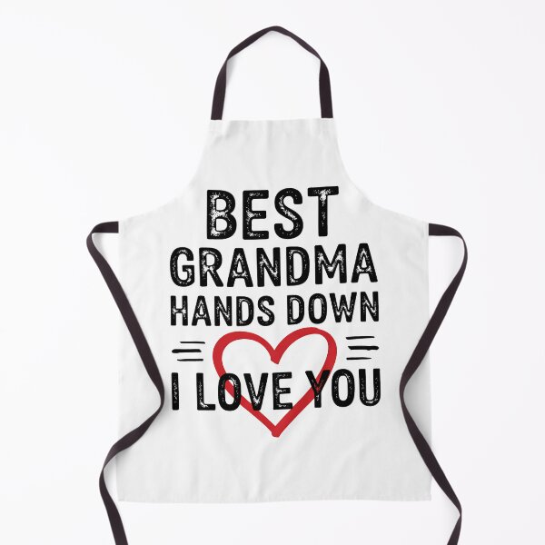 Item preview, Best Grandma Hands Down Handprint Grandparents Day designed and sold by BakeryDozen.