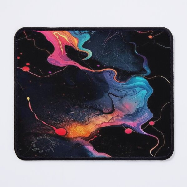 Item preview, vibrant colors in dark space colorful artwork designed and sold by NivyasArtistry.