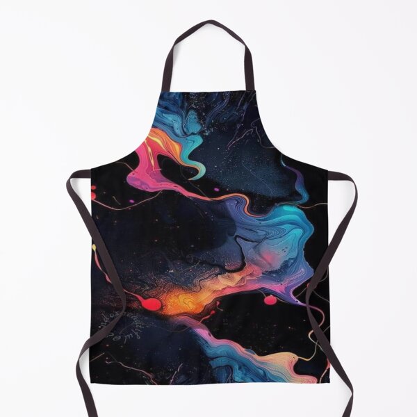 Item preview, vibrant colors in dark space colorful artwork designed and sold by NivyasArtistry.