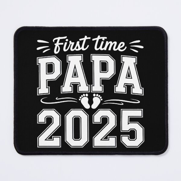 Item preview, First-Time Papa 2025 Promoted To Papa Est 2025 New Father designed and sold by BakeryDozen.