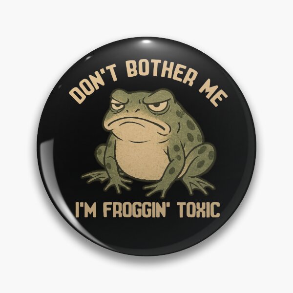 Item preview, Don't Bother Me I'm Froggin' Funny Grumpy Frog designed and sold by alenaz.