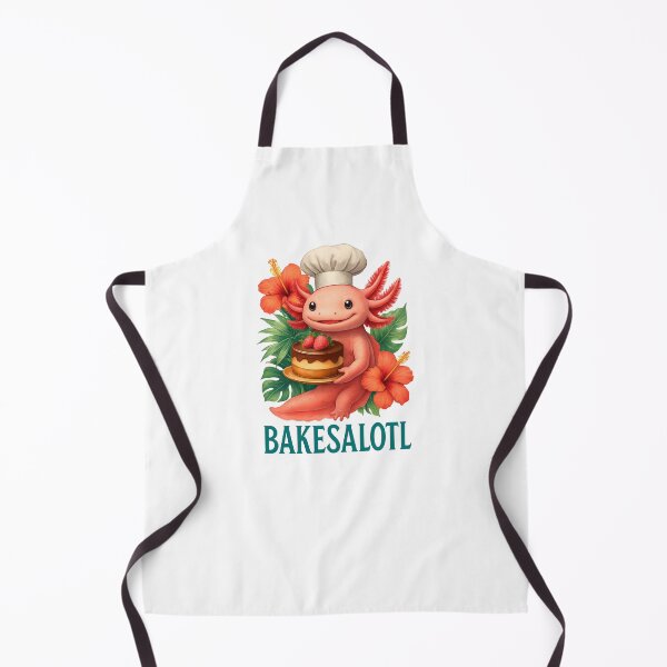 Item preview, Bakesalotl Cute Axolotl with Cake Funny Baking Animal Pun designed and sold by RockFireMerch.
