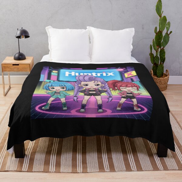 Item preview, Neon Idol Stage - Futuristic 3D Anime Poster inspired by HUNTRIX designed and sold by Shiwwa.