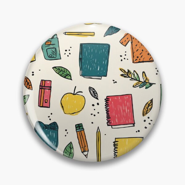 Item preview, Fun School Supplies and Doodles Pattern designed and sold by MidArtForge.