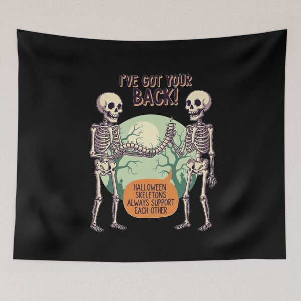 Item preview, I've Got Your Back – Funny Halloween Skeletons Pun Shirt designed and sold by Bowniko^^.
