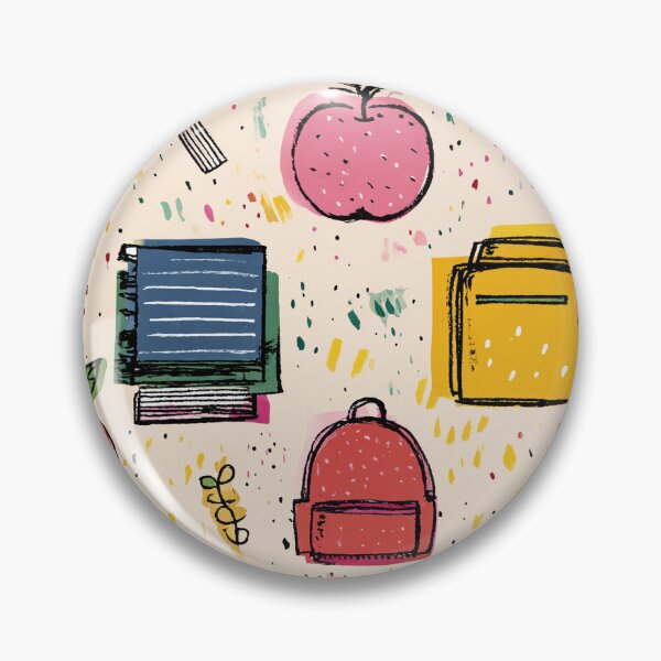 Item preview, Fun School Supplies and Doodles Pattern designed and sold by MidArtForge.