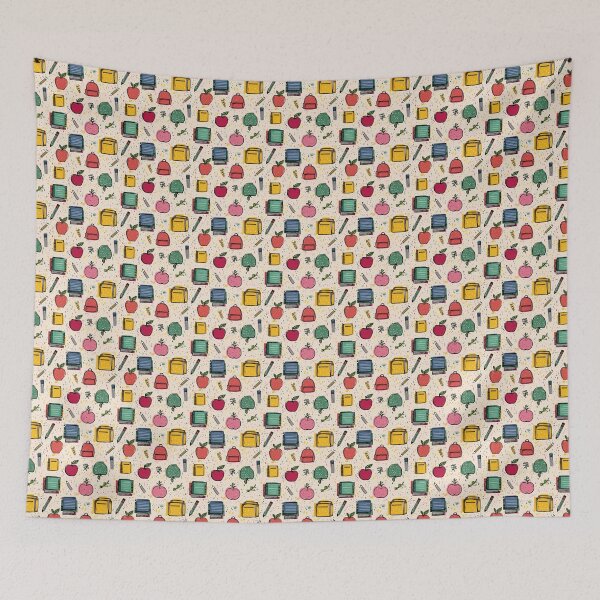 Item preview, Fun School Supplies and Doodles Pattern designed and sold by MidArtForge.