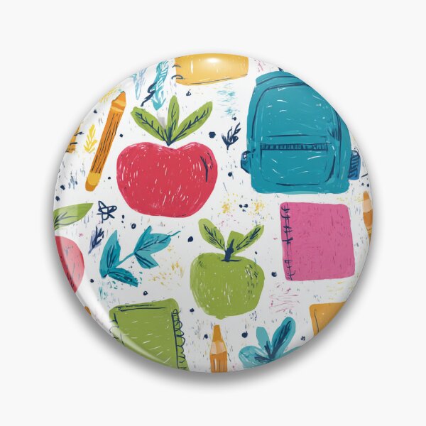 Item preview, Fun School Supplies and Doodles Pattern designed and sold by MidArtForge.
