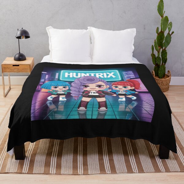 Item preview, Neon Idol Stage - Futuristic 3D Anime Poster inspired by HUNTRIX designed and sold by Shiwwa.