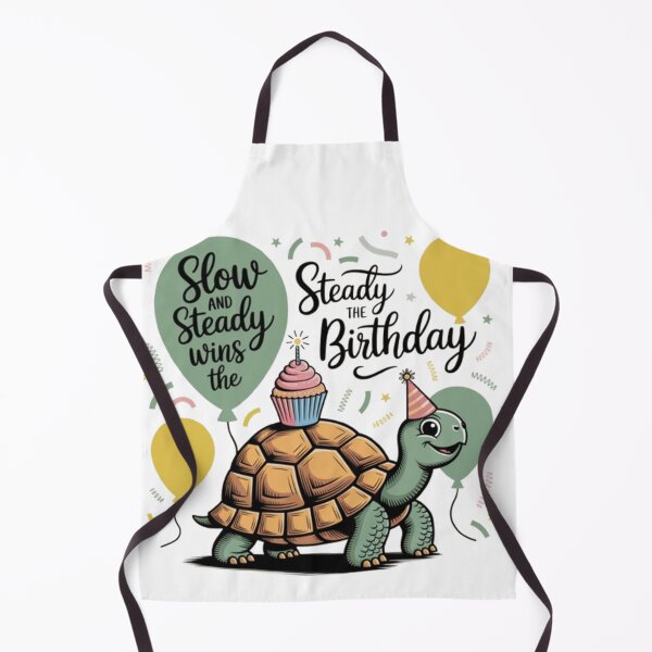 Item preview, Slow and Steady Wins the Birthday – Tortoise Party Art designed and sold by WGBTee.