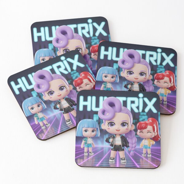 Item preview, Neon Idol Stage - Futuristic 3D Anime Poster inspired by HUNTRIX designed and sold by Shiwwa.