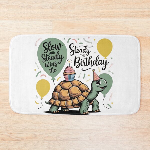 Item preview, Slow and Steady Wins the Birthday – Tortoise Party Art designed and sold by WGBTee.