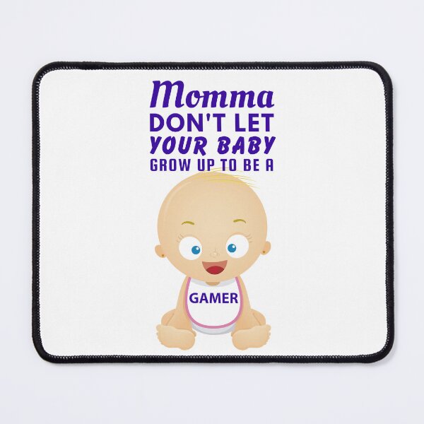 Item preview, Momma Don’t Let Your Baby Grow Up To Be a Gamer – Funny Retro Parenting Joke Design designed and sold by SnarkSharks.