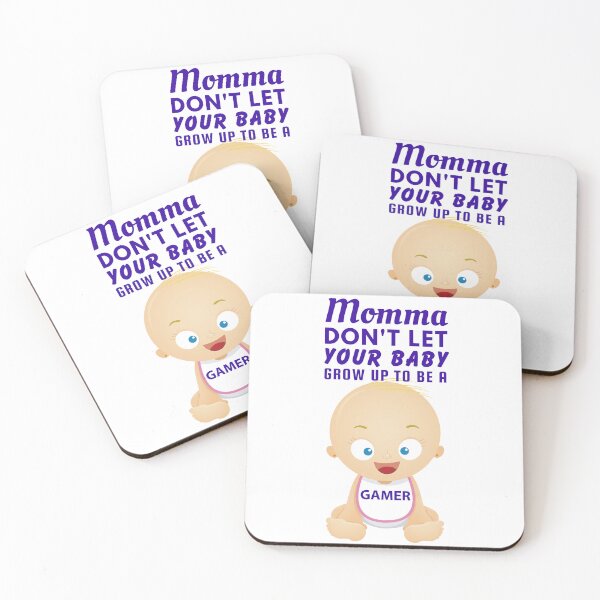 Item preview, Momma Don’t Let Your Baby Grow Up To Be a Gamer – Funny Retro Parenting Joke Design designed and sold by SnarkSharks.