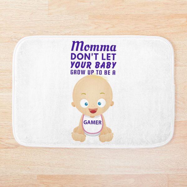Item preview, Momma Don’t Let Your Baby Grow Up To Be a Gamer – Funny Retro Parenting Joke Design designed and sold by SnarkSharks.