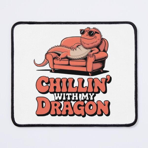 Item preview, Chillin’ With My Dragon – Bearded Dragon Bestie Pet Art designed and sold by WGBTee.