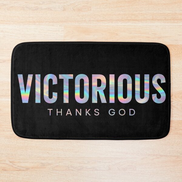 Item preview, Victorious – Holographic Urban Logo with Thanks God designed and sold by AV.