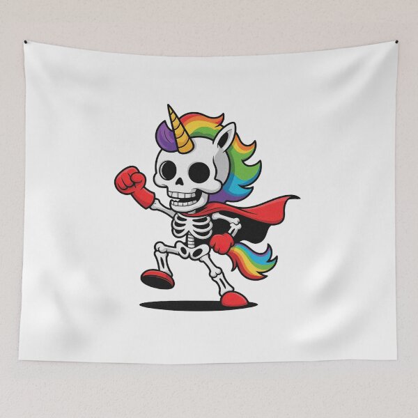 Item preview, Skeleton Unicorn Spooky Halloween Funny Costume Superhero designed and sold by PietrzakDesign.