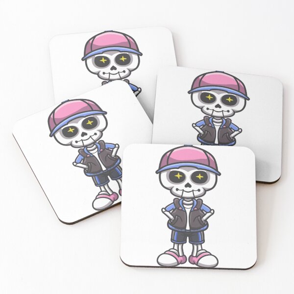 Item preview, preppy skeleton in pink baseball hat designed and sold by bukajart.