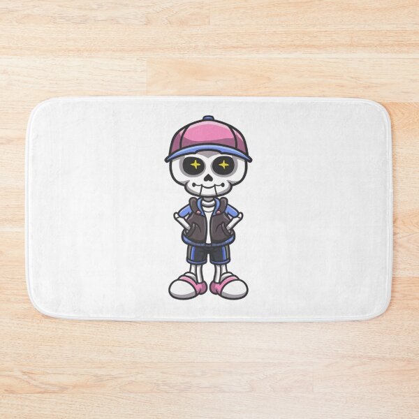 Item preview, preppy skeleton in pink baseball hat designed and sold by bukajart.
