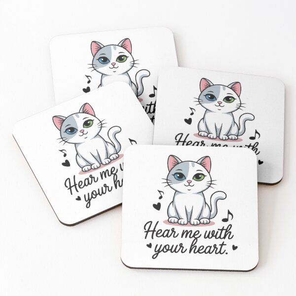 Item preview, Hear Me With Your Heart – Deaf Cat Inspiring Pet Design designed and sold by WGBTee.