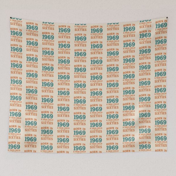 Item preview, Born in 1969 – A True Child of the Sixties designed and sold by TheWonkyEaselCo.