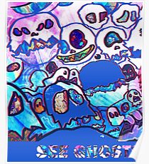 Kids See Ghost Kanye and Kid Cudi fan art tee Poster