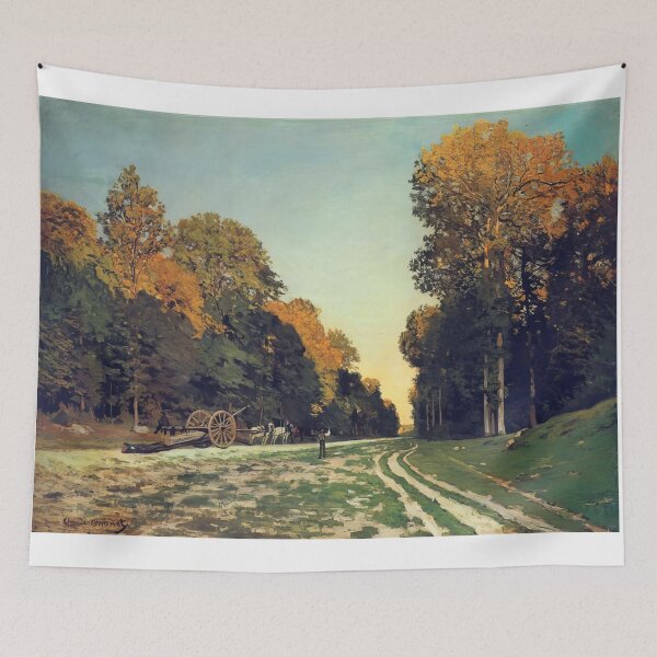 Item preview, The Road from Chailly to Fontainebleau   1864 by Claude Monet designed and sold by GabyddAlessandr.