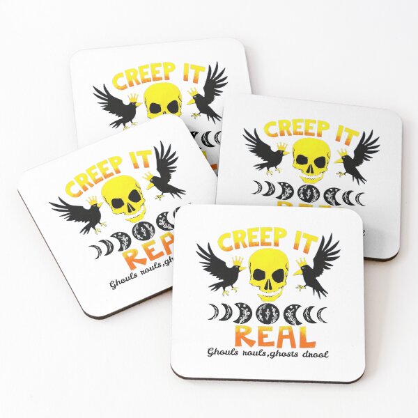 Item preview, Creep It Real Ghouls Rule Ghost Humor Funny Halloween Quote designed and sold by MotivaChic.