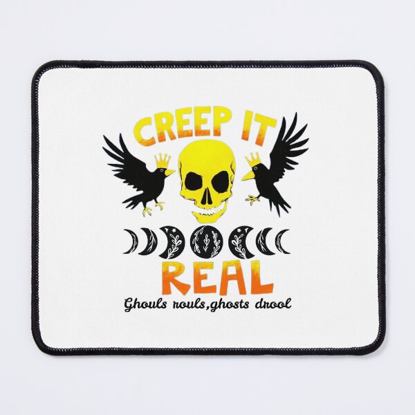 Item preview, Creep It Real Ghouls Rule Ghost Humor Funny Halloween Quote designed and sold by MotivaChic.