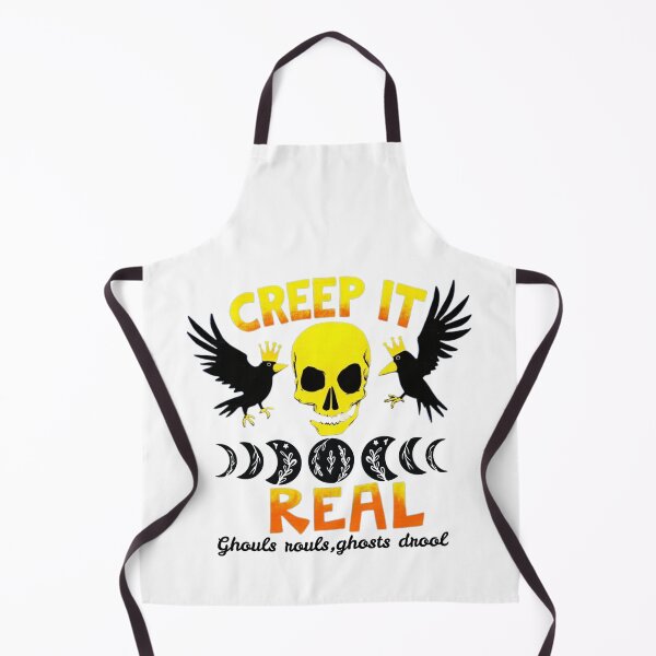 Artikelvorschau, Creep It Real Ghouls Rule Ghost Humor Lustiges Halloween-Zitat entworfen und verkauft von MotivaChic.