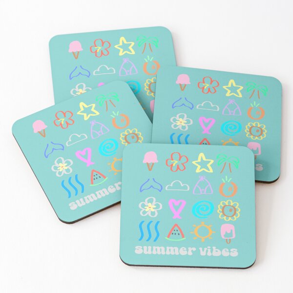 Item preview, Summer Vibes Icons - Retro Pop Style designed and sold by aisti-deco.