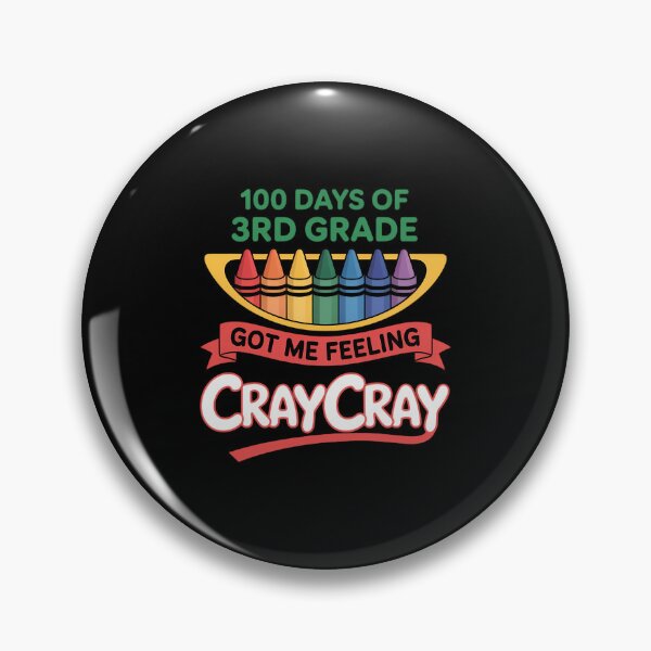 Item preview, 100 Days Of 3rd Grade Got Me Feeling Cray Cray Funny designed and sold by WalshDrawnLaugh.