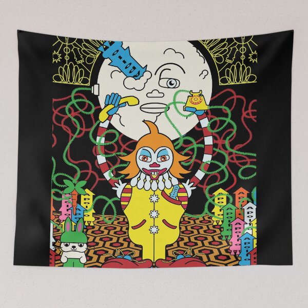 Item preview, Phoning the Moon: A Clownspiracy in Technicolor The Lunar Hoax Hotline - Surreal Satire Collage designed and sold by Webstudio  2Amigos.