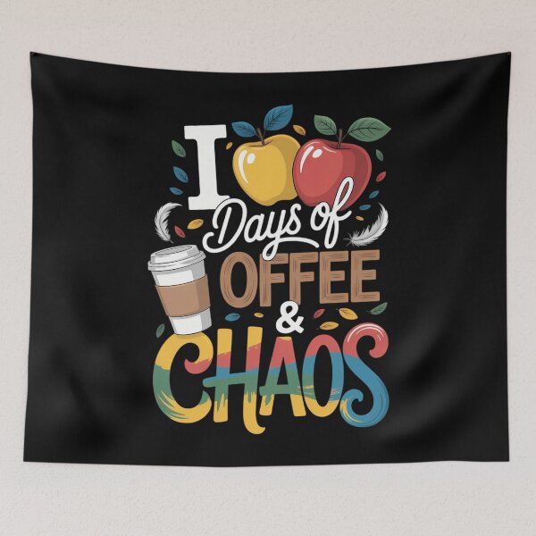 Item preview, 100 Days Of Coffee & Chaos Funny 100th Day School designed and sold by WalshDrawnLaugh.