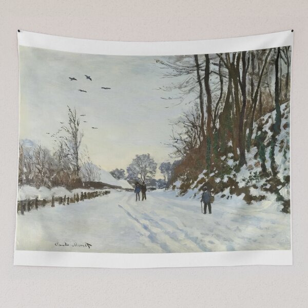 Item preview, The Road to the Farm of Saint Simeon in Winter   1867 by Claude Monet designed and sold by GabyddAlessandr.