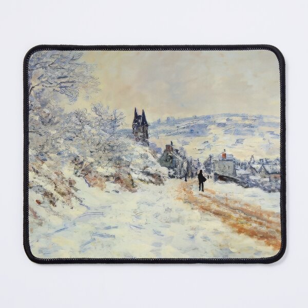 Item preview, The Road to Vertheuil Snow Effect   1879 by Claude Monet designed and sold by GabyddAlessandr.