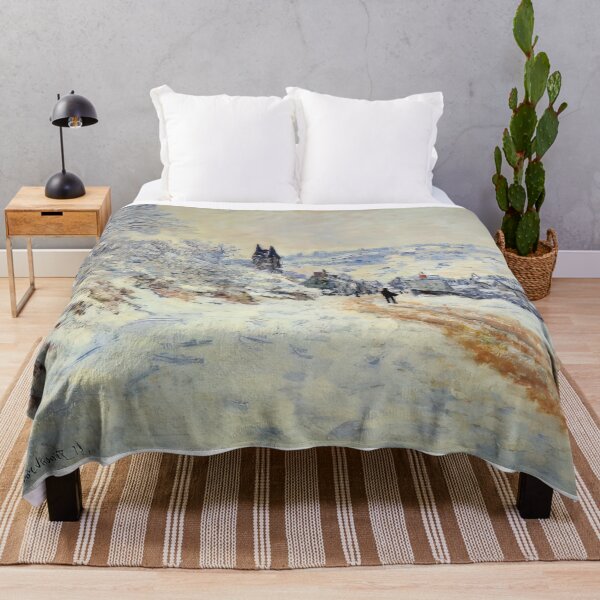 Item preview, The Road to Vertheuil Snow Effect 1879 by Claude Monet designed and sold by GabyddAlessandr.
