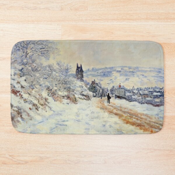 Item preview, The Road to Vertheuil Snow Effect   1879 by Claude Monet designed and sold by GabyddAlessandr.