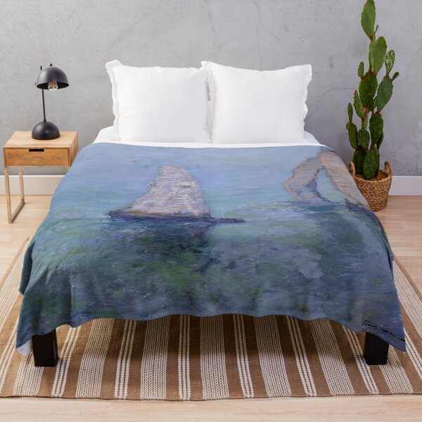 Item preview, The Rock Needle and Porte d’Aval Etretat   1885 by Claude Monet designed and sold by GabyddAlessandr.